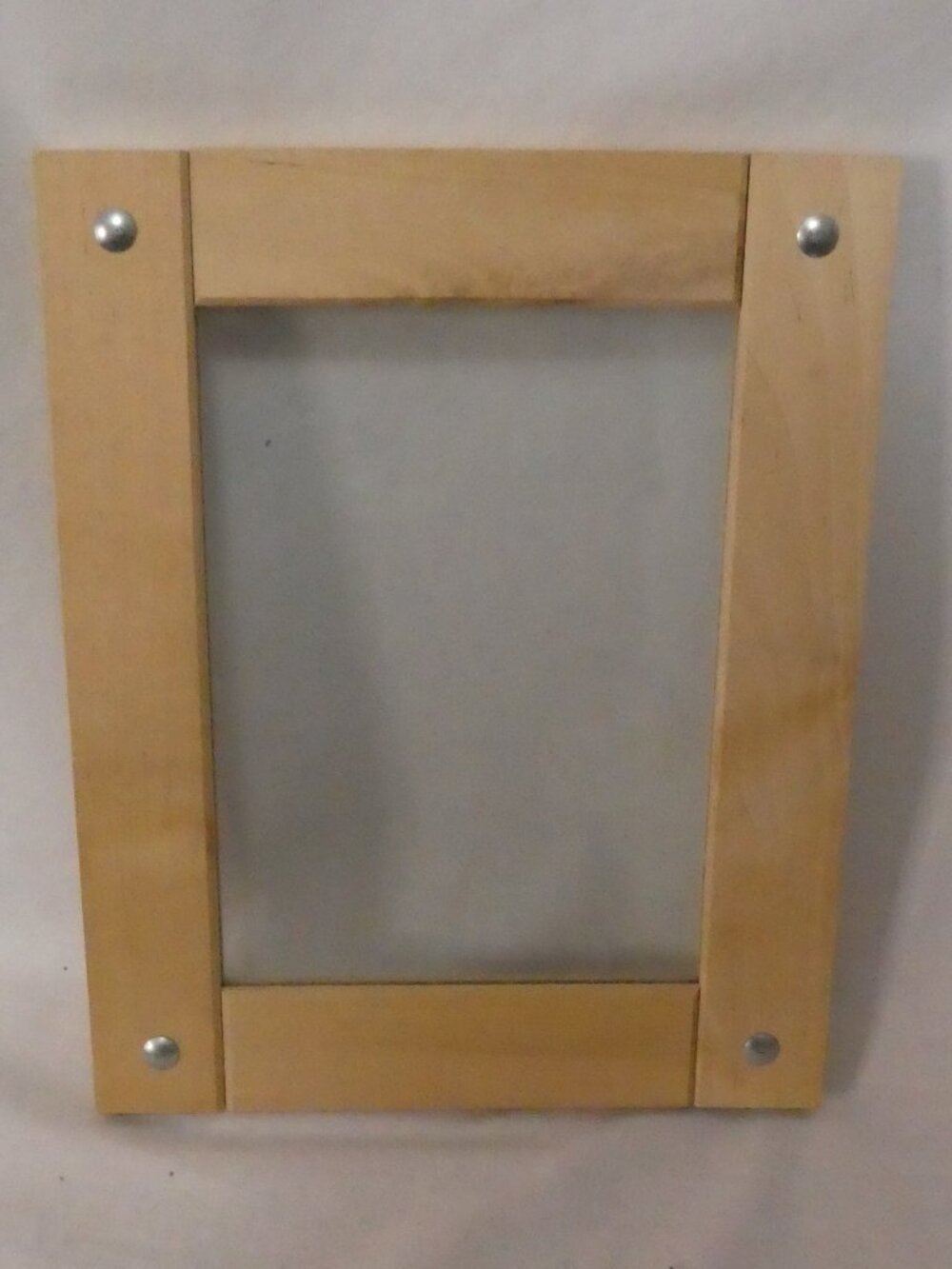 Vintage IKEA Rubbet Light Wood Rivet Picture Frame Shaker Style